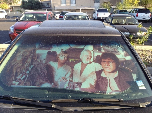 Star Wars windshield sunshade